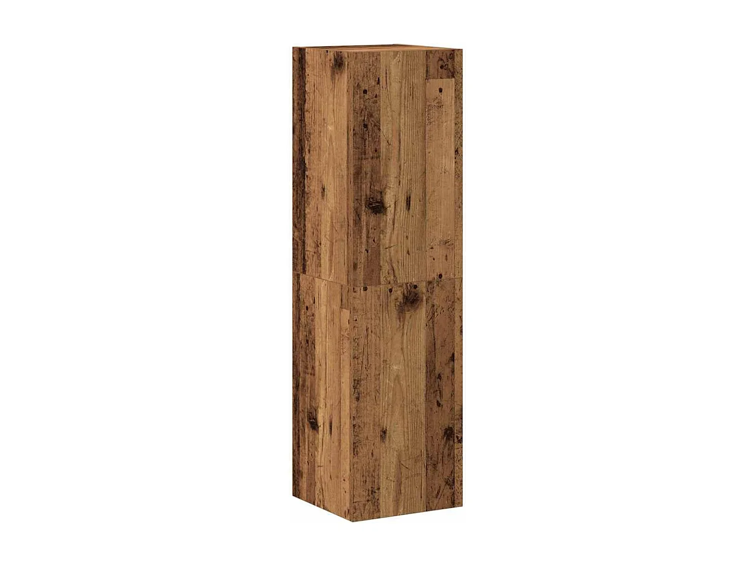 Set Mobile TV 6 pz Montato a Parete Legno Antico in Truciolato