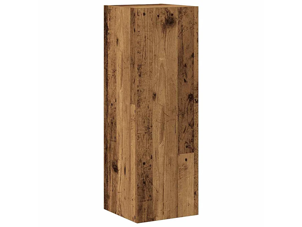 8-delig Tv-meubelset wandmontage bewerkt hout oud houtkleurig