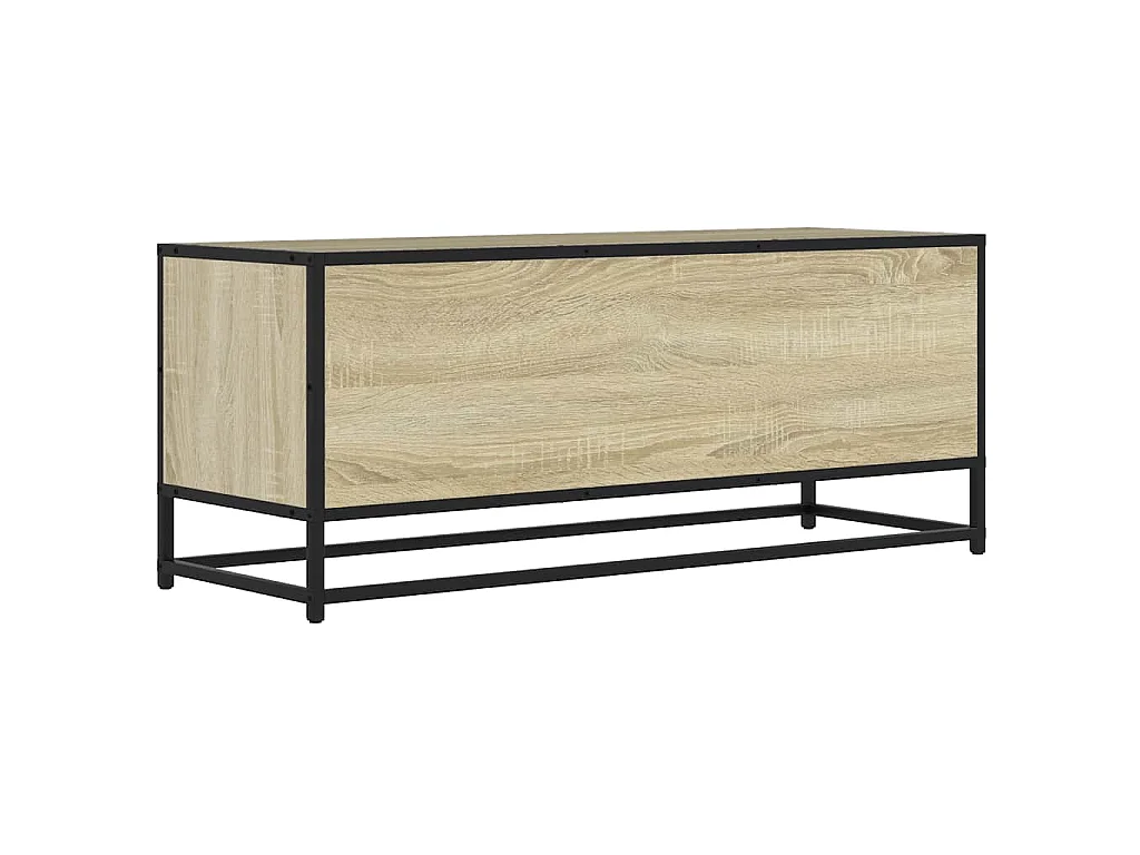 TV-Schrank Sonoma-Eiche 100x34,5x40 cm Holzwerkstoff und Metall
