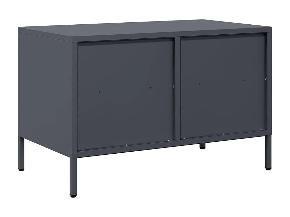 Móvel de TV 68x39x43,5 cm aço laminado a frio antracite