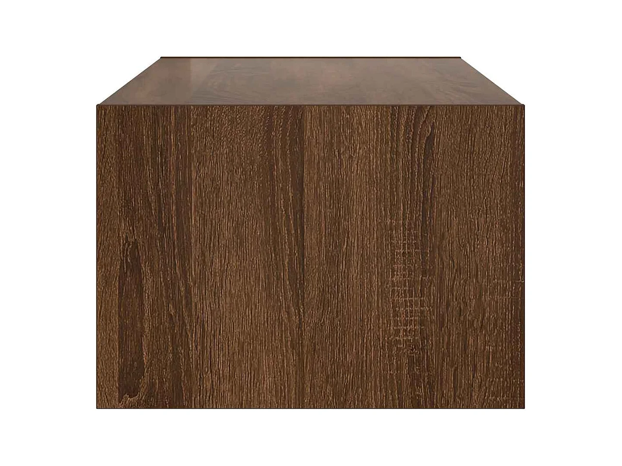 Tv-meubel LED-verlichting 100X35,5x25 cm bruin eikenkleur