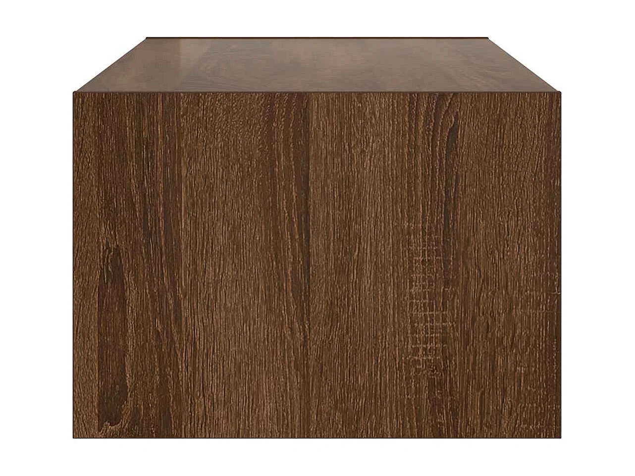 Meuble TV avec lumières LED chêne marron 100X35,5x25 cm