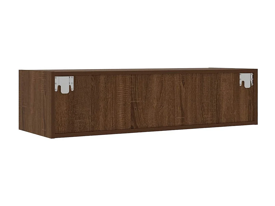 Meuble TV avec lumières LED chêne marron 100X35,5x25 cm