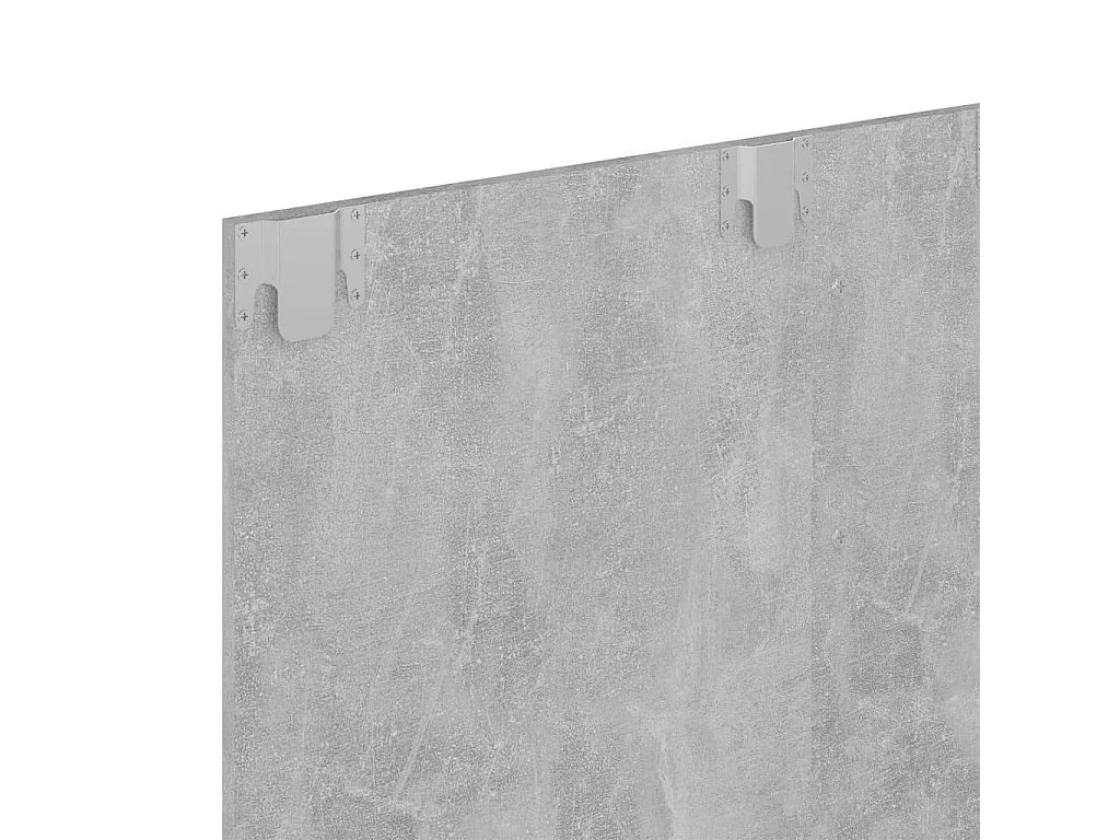 Meuble TV mural Gris béton 120x23,5x90 cm Bois d’ingénierie
