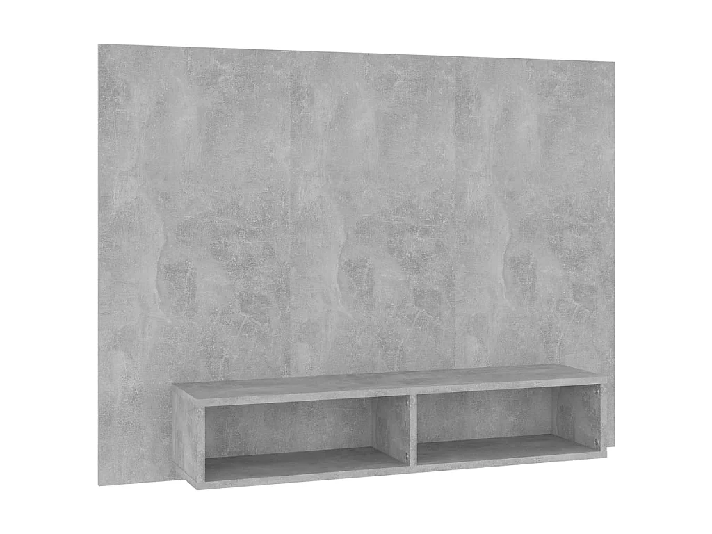 Mobile TV a Muro Grigio Cemento 120x23,5x90cm Legno Multistrato
