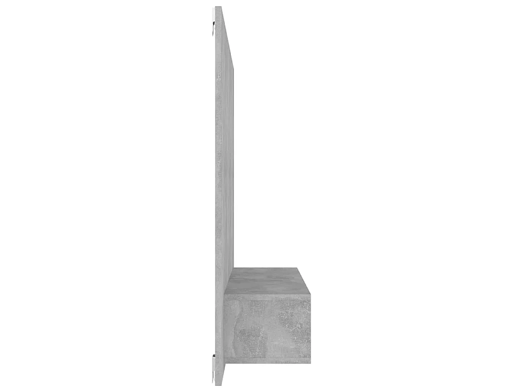 Mobile TV a Muro Grigio Cemento 120x23,5x90cm Legno Multistrato
