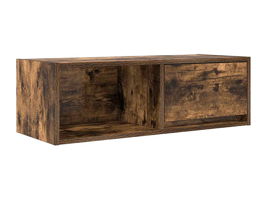 Meubles TV 2 pcs chêne fumé 80x31x25,5 cm bois d'ingénierie