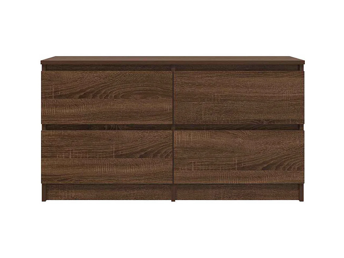 Tv-meubel 100x35x54 cm bewerkt hout bruin eikenkleur
