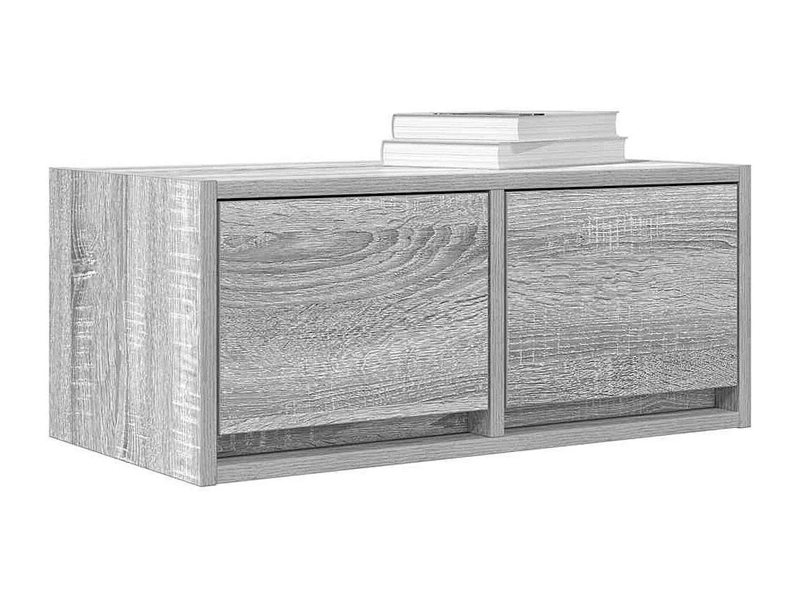 TV-Schränke 2 Stk. Grau Sonoma 60x31x25,5 cm Holzwerkstoff