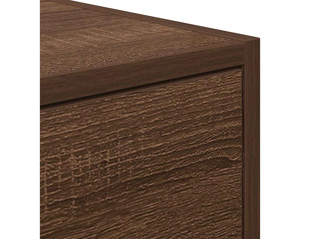 TV-meubel 60x31x25,5 cm bewerkt hout bruin eikenkleur