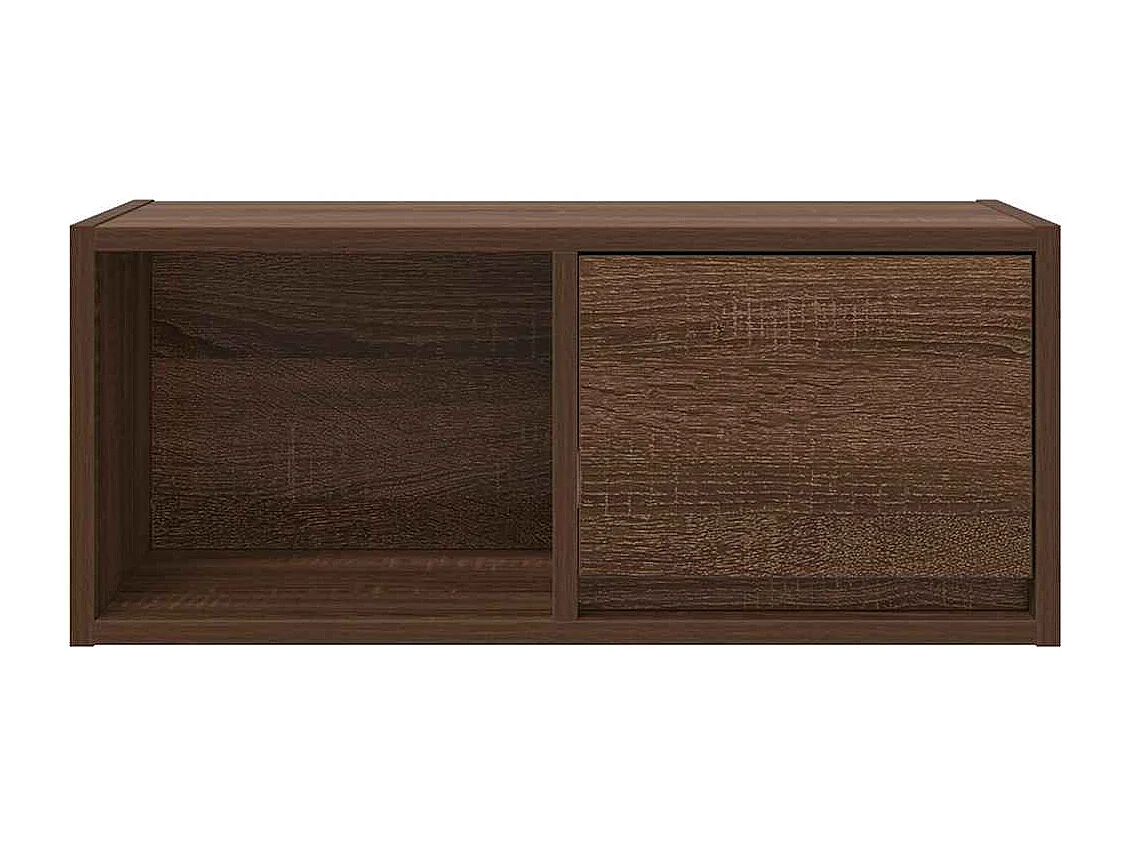 Meuble TV chêne marron 60x31x25,5 cm bois d'ingénierie