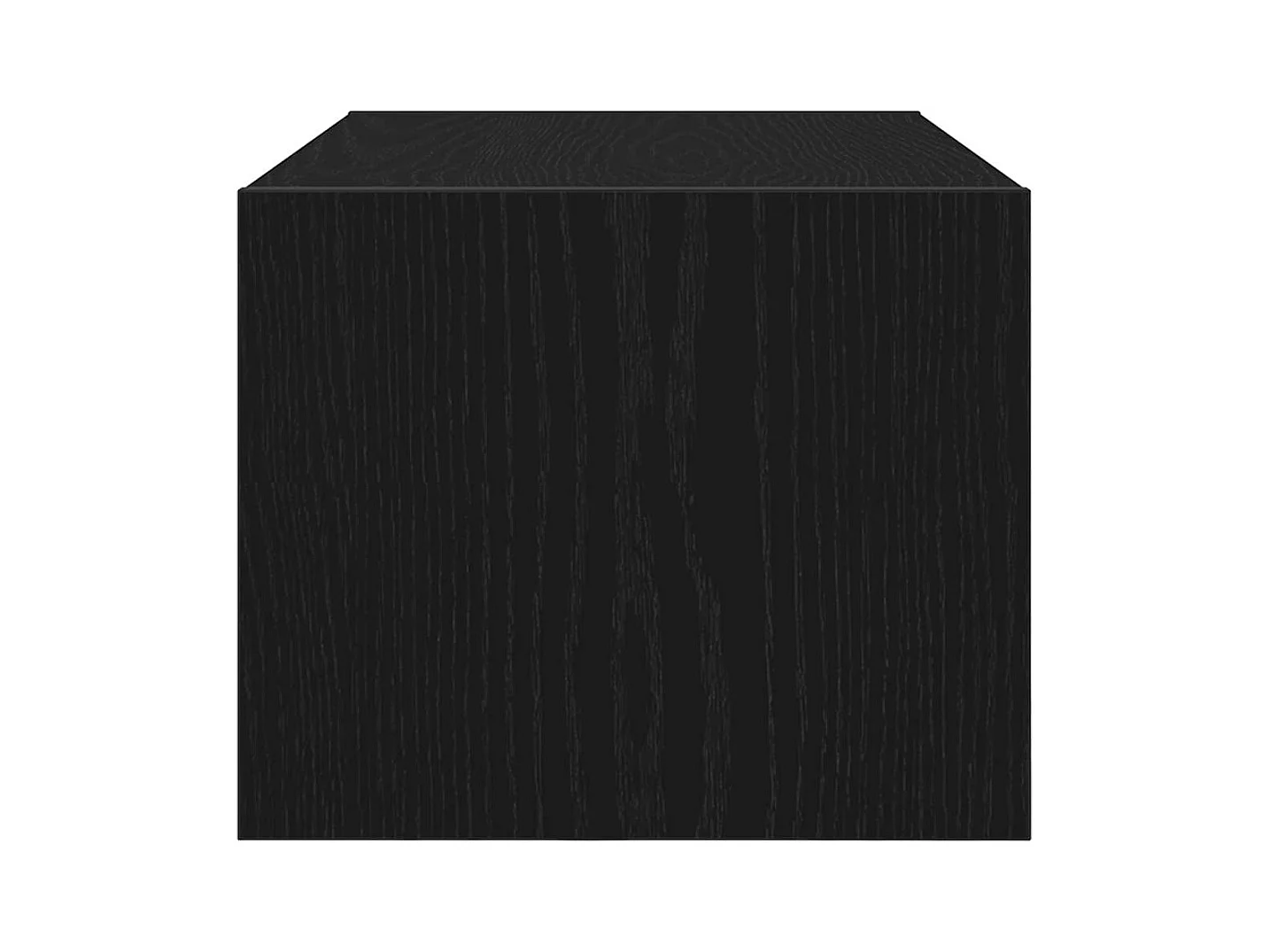 TV-Schrank Schwarz Eichen-Optik 60x31x25,5 cm Holzwerkstoff