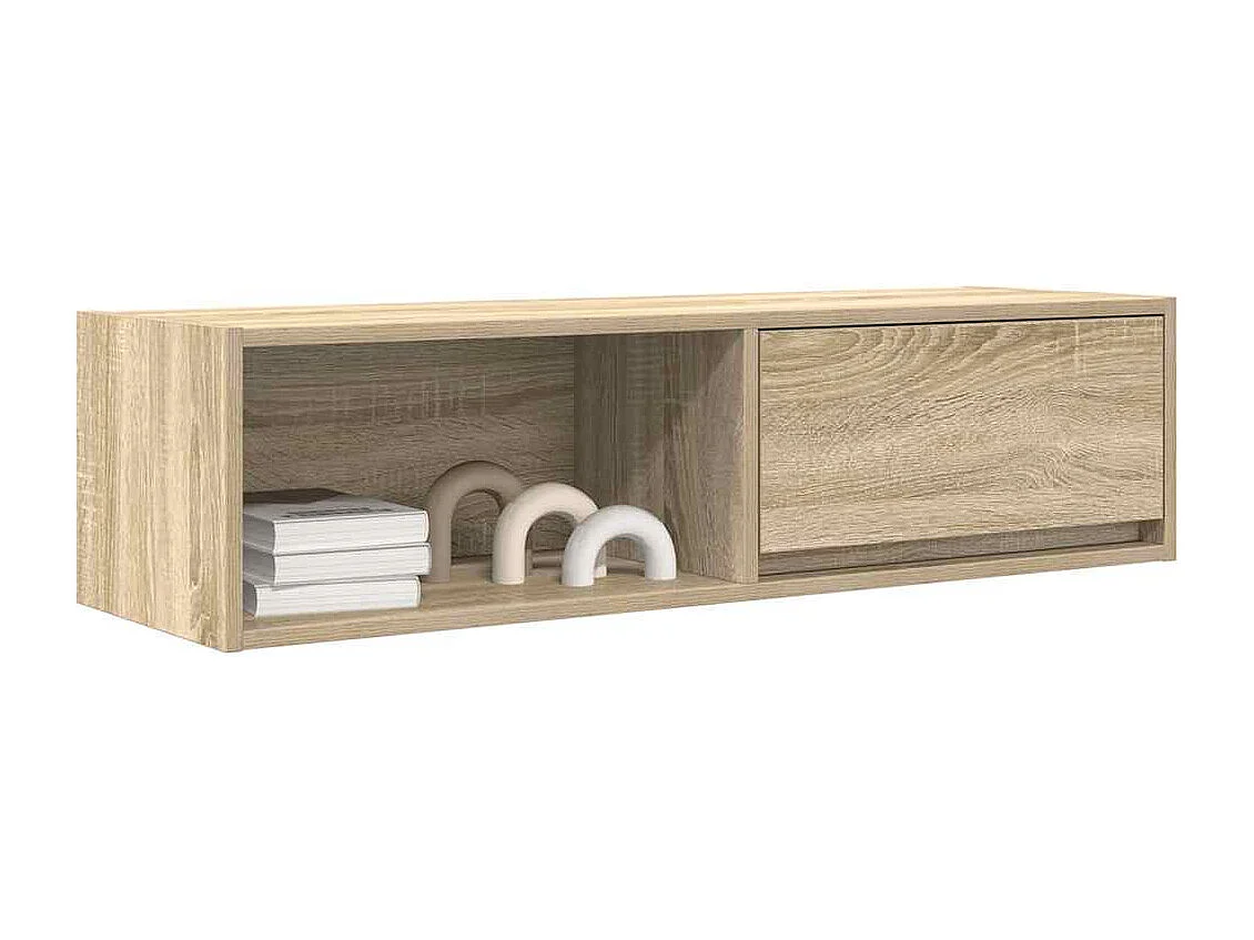 Tv-meubelen 2 st 100x31x25,5cm bewerkt hout sonoma eikenkleurig
