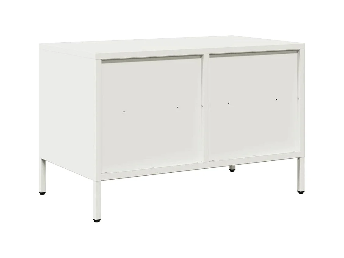 TV-Schrank Weiß 68x39x43,5 cm Kaltgewalzter Stahl