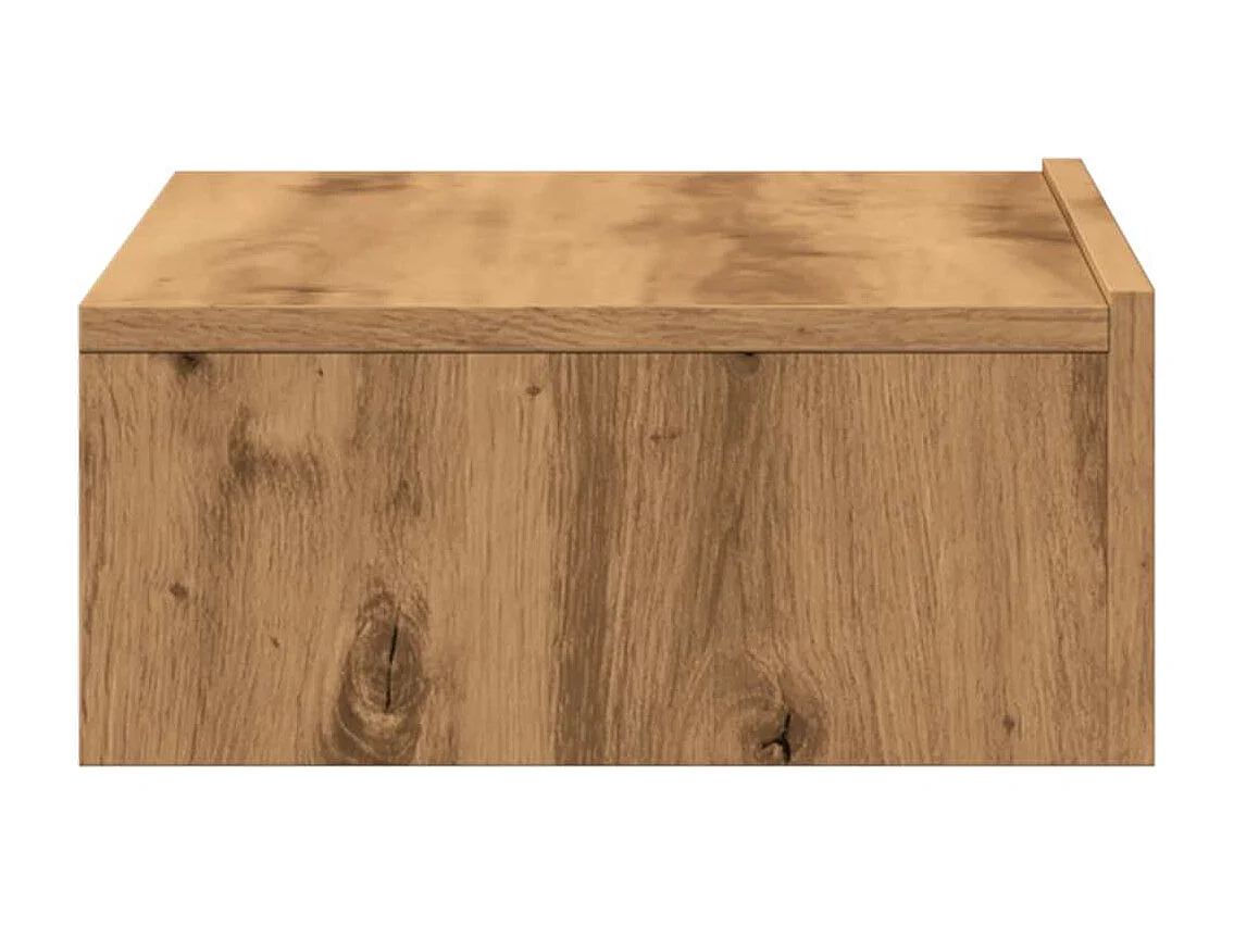 Tv-meubel met LED 60x35x15,5 cm artisanaal eikenkleur