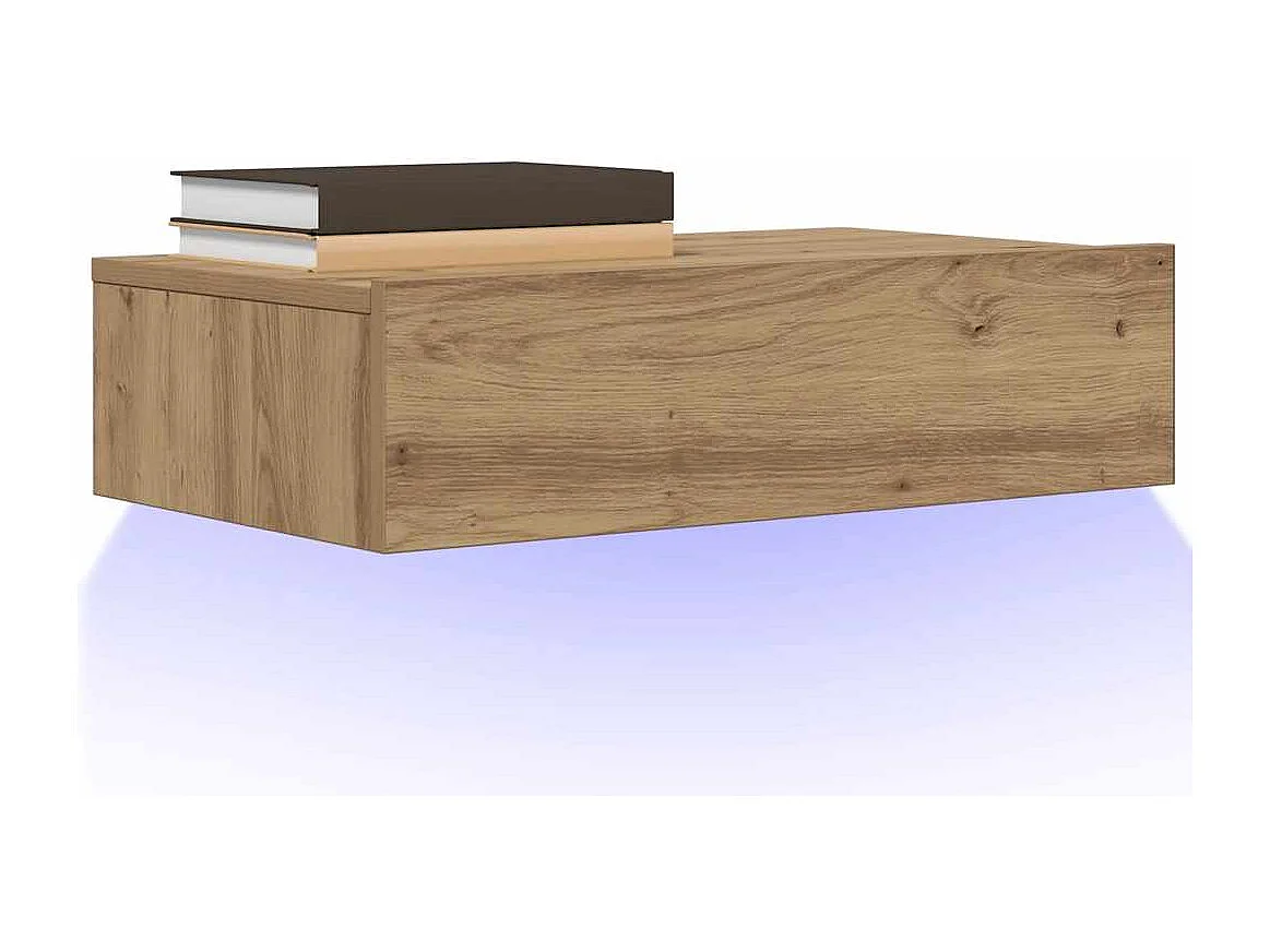 TV-Schrank mit LED-Leuchten Artisan-Eiche 60x35x15,5 cm