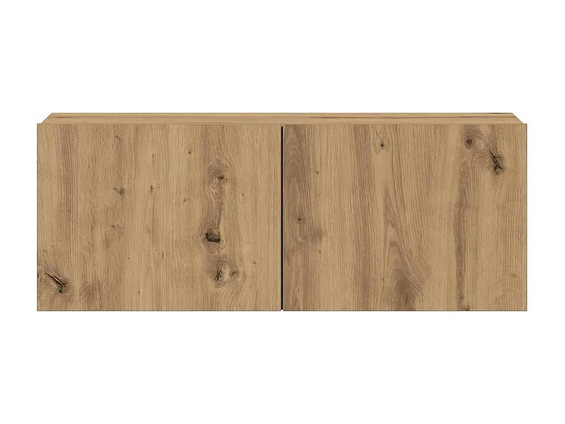 Meubles TV muraux 3 pcs chêne artisanal bois d'ingénierie