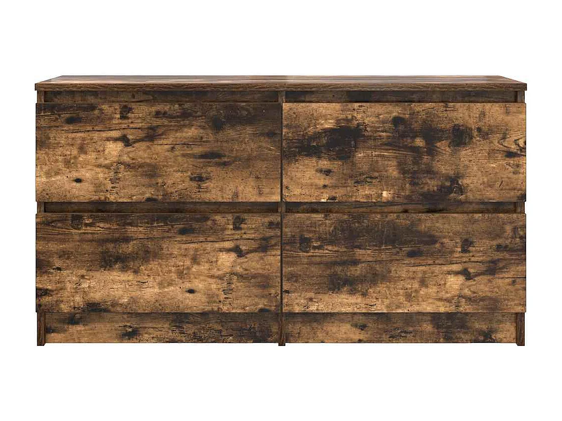 Tv-meubel 100x35x54 cm bewerkt hout gerookt eikenkleurig