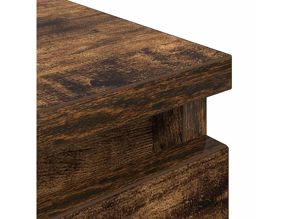 Tv-meubel 100x35x54 cm bewerkt hout gerookt eikenkleurig