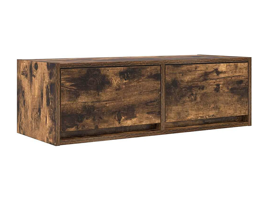 Meubles TV 2 pcs chêne fumé 80x31x25,5 cm bois d'ingénierie