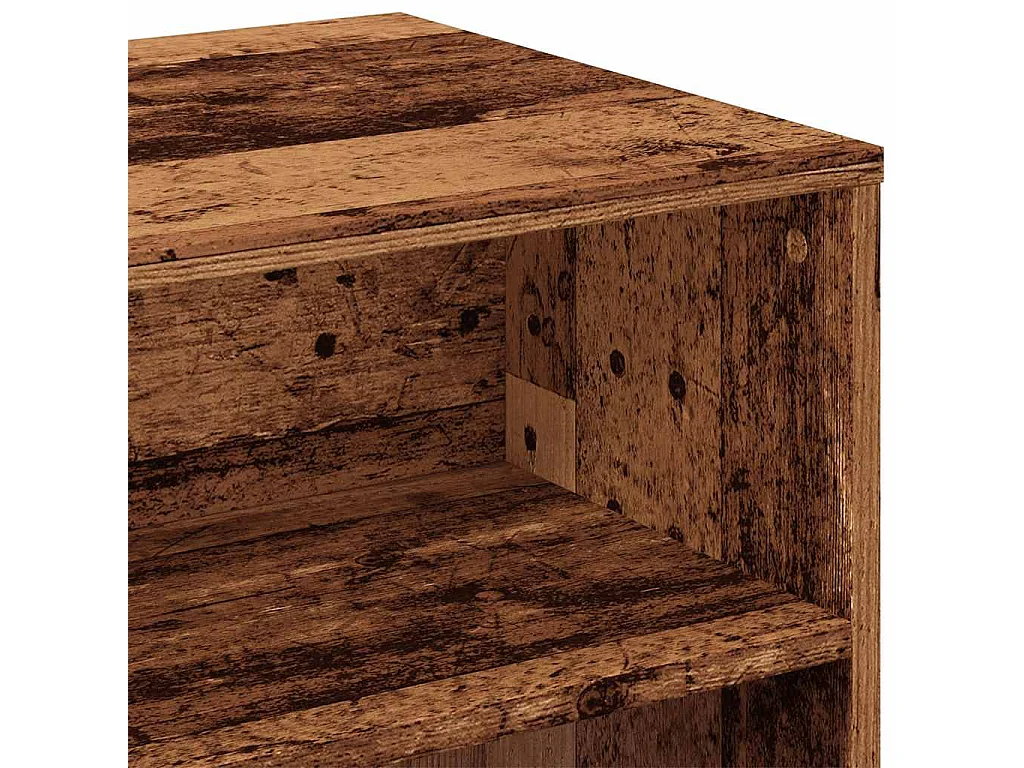 Meuble TV vieux bois 100x40x40 cm bois d'ingénierie