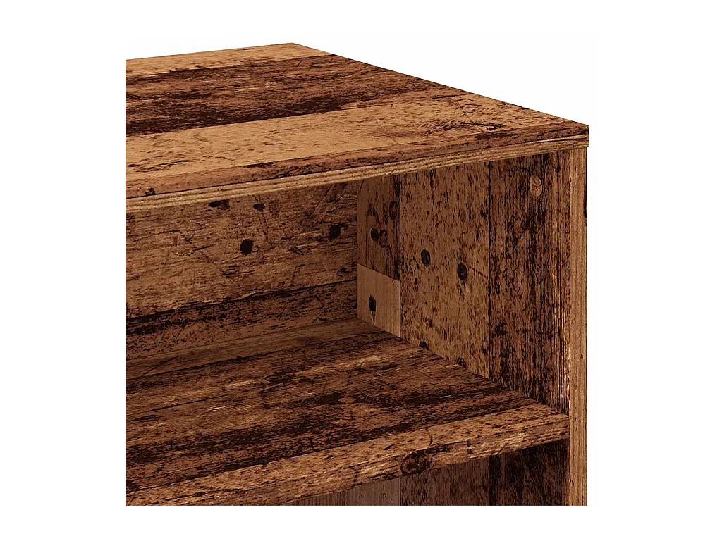 Tv-meubel 80x40x40 cm bewerkt hout oud houtkleurig