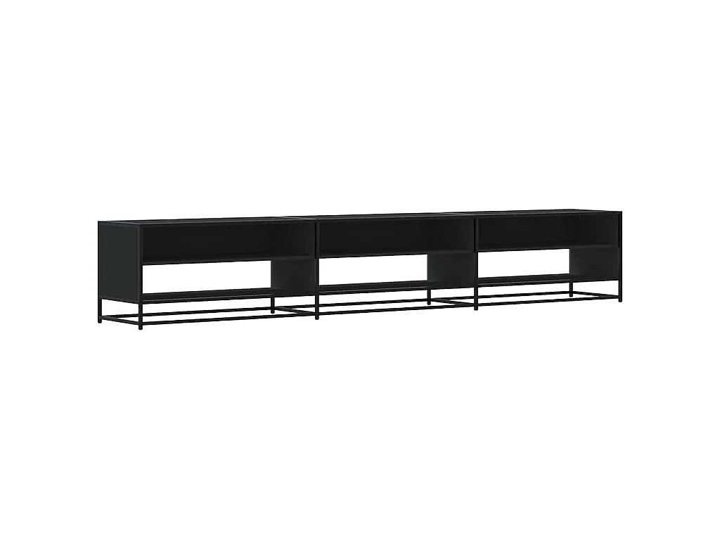 TV-Schrank Schwarz 270x40x46 cm Holzwerkstoff