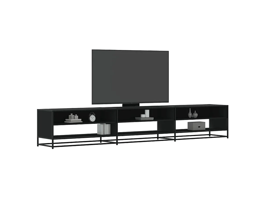 TV-Schrank Schwarz 270x40x46 cm Holzwerkstoff