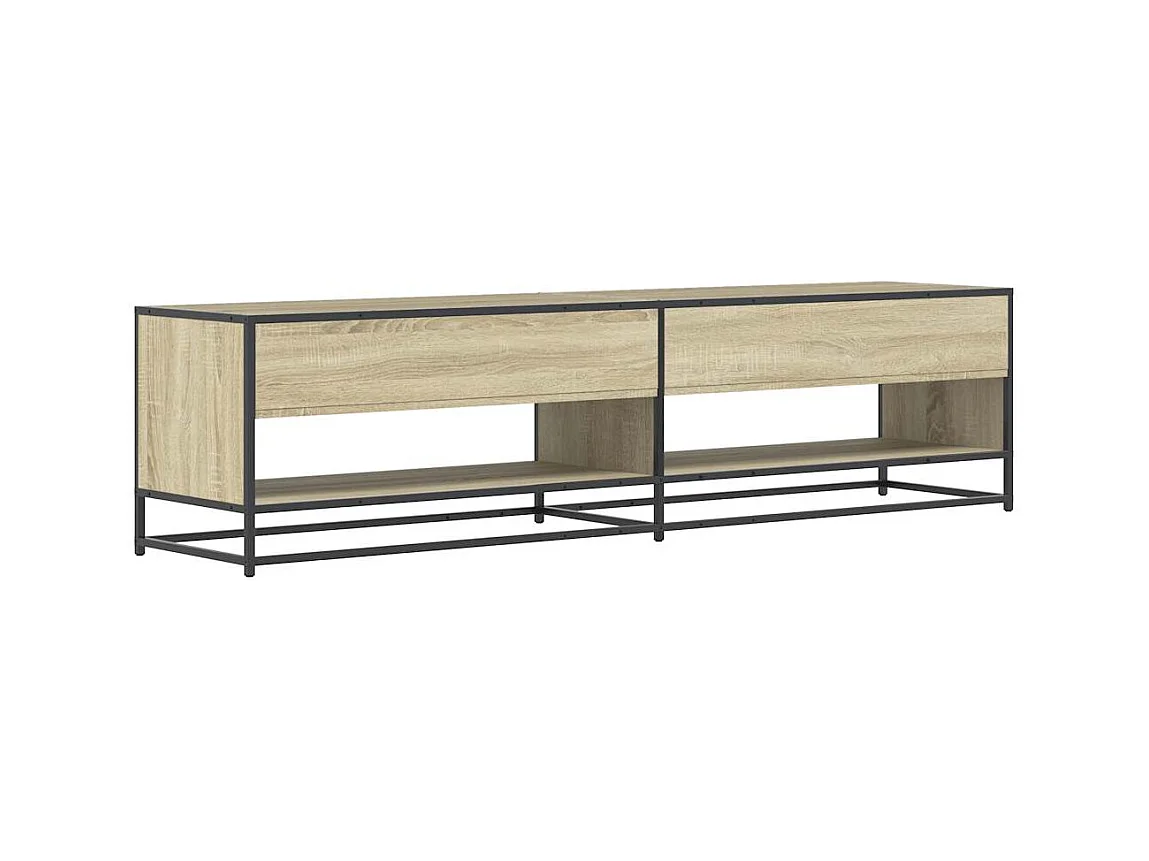Meuble TV chêne sonoma 180,5x40x46 cm bois d'ingénierie