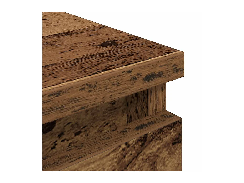Tv-meubel 100x35x54 cm bewerkt hout oud houtkleurig