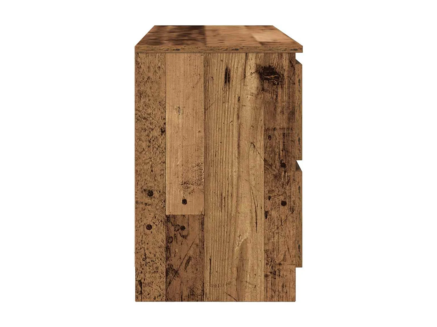 Tv-meubel 100x35x54 cm bewerkt hout oud houtkleurig