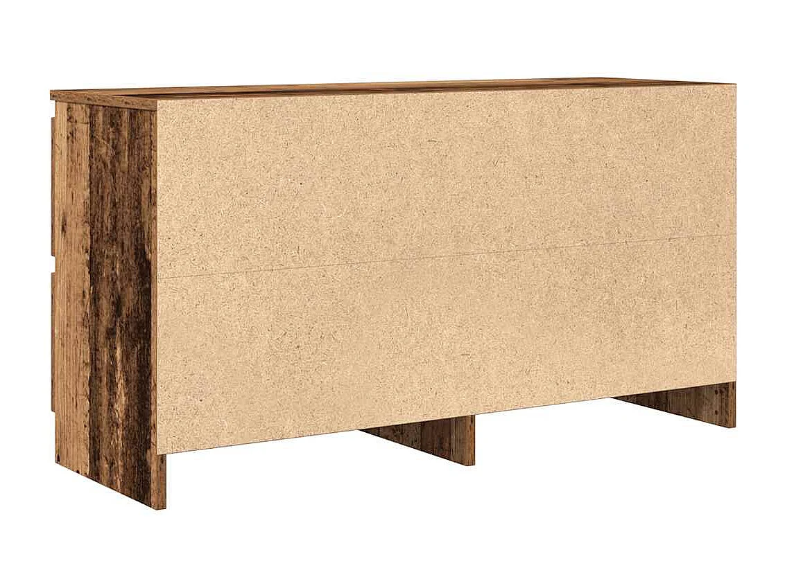 Tv-meubel 100x35x54 cm bewerkt hout oud houtkleurig