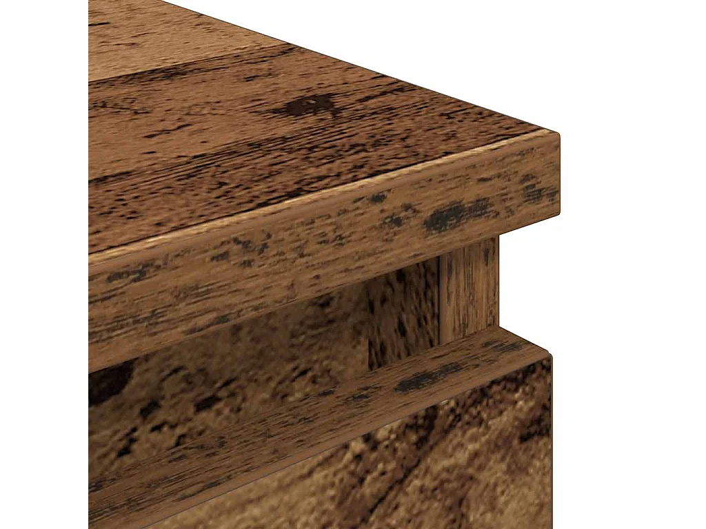 Tv-meubel 100x35x54 cm bewerkt hout oud houtkleurig