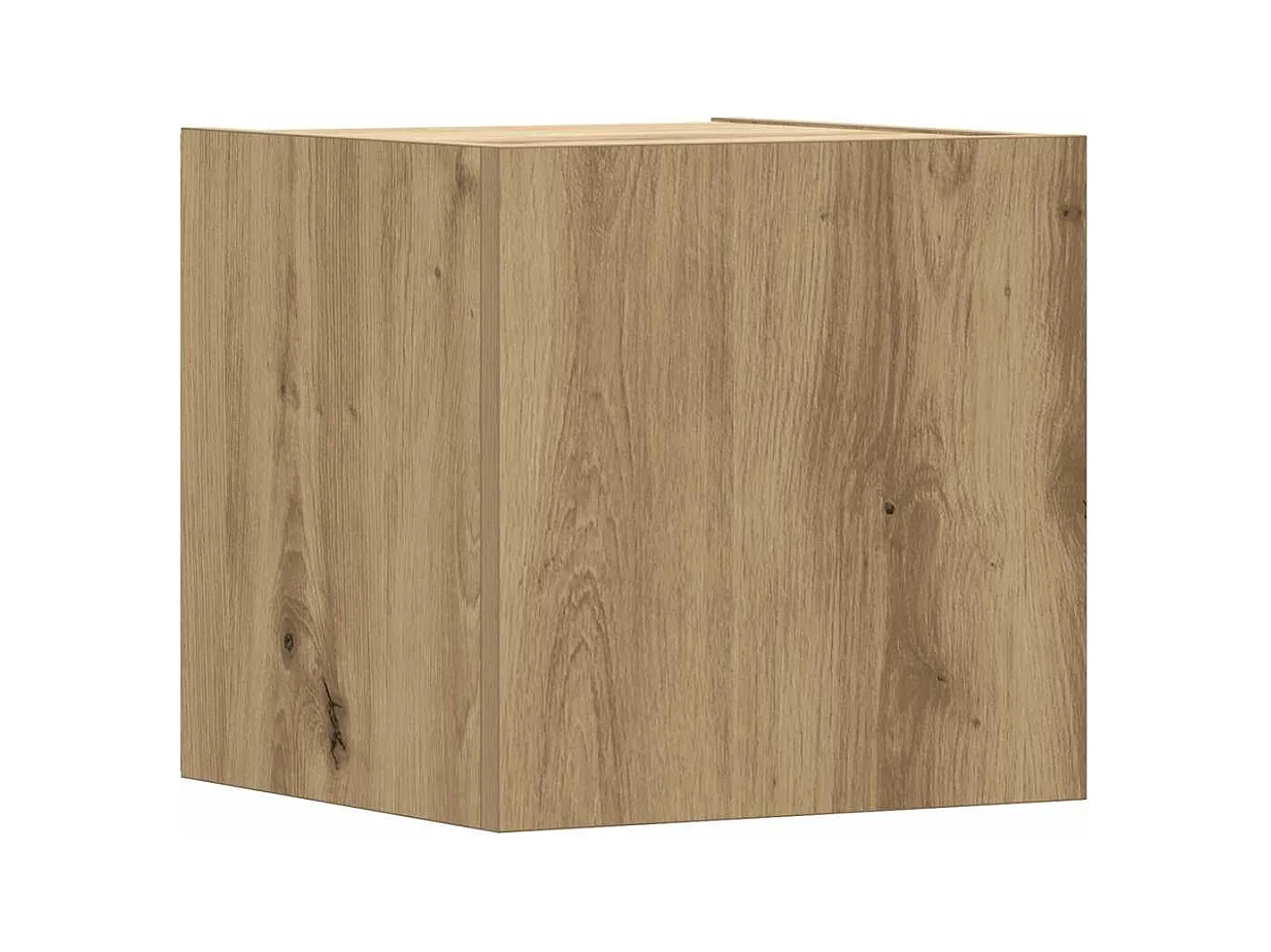 Set Mobile TV 6 pz Montato a Parete Rovere in Legno Multistrato