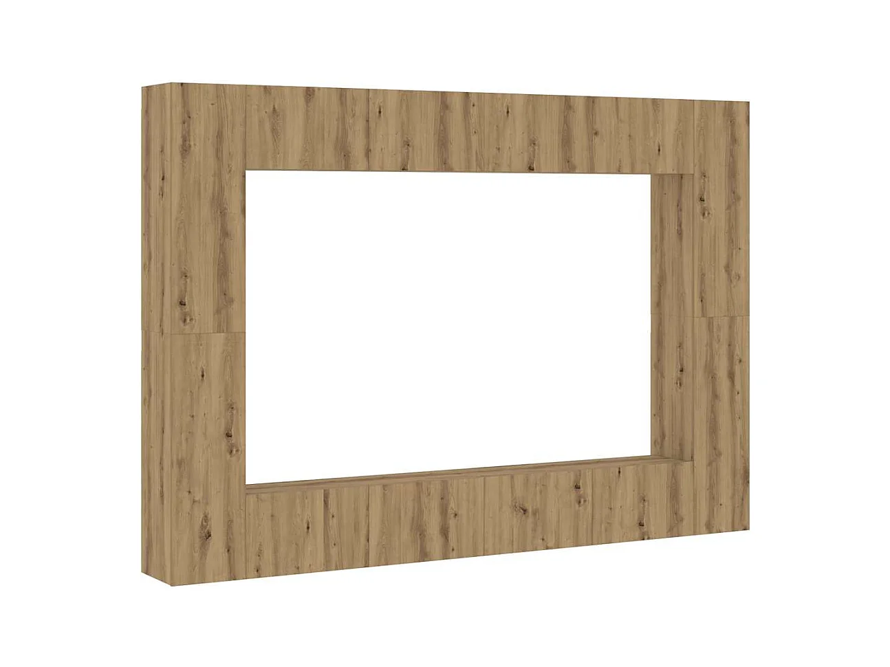 Ensemble de meuble TV mural 8 pcs chêne artisanal