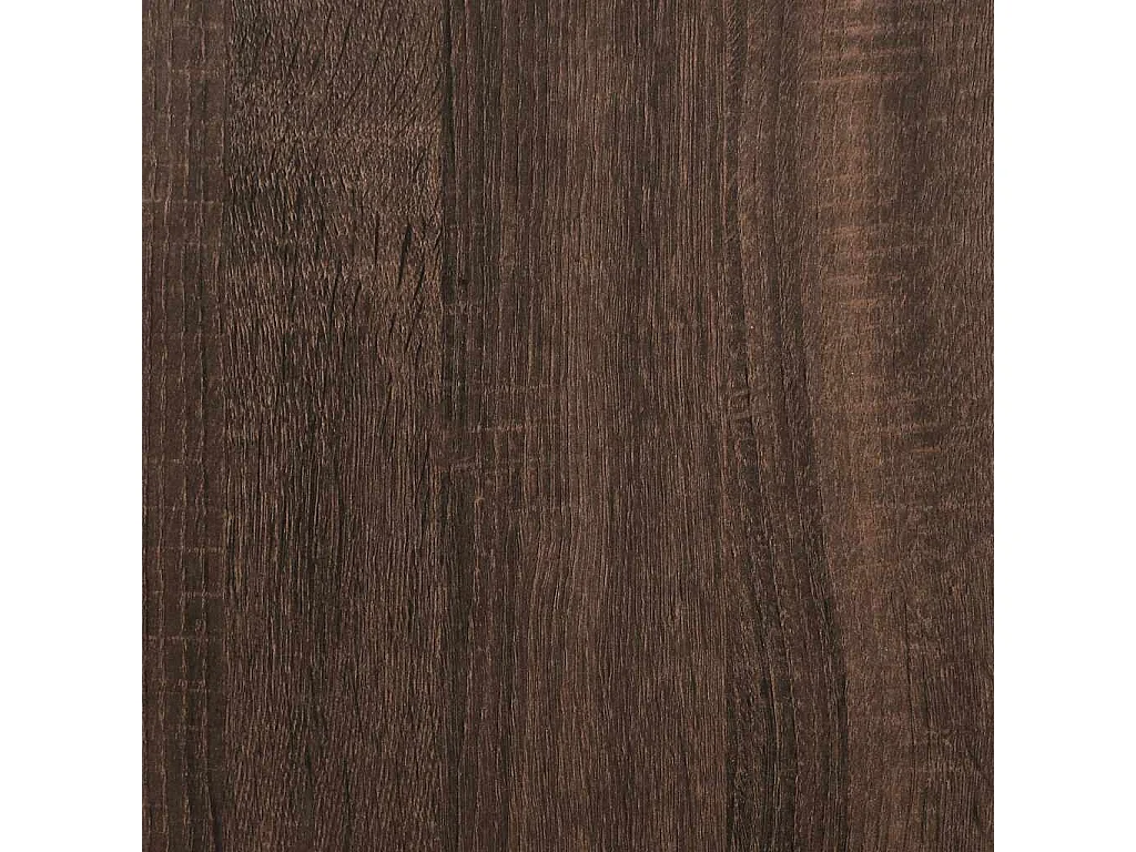 Meuble TV chêne brun 60x31x39,5 cm bois d'ingénierie et métal