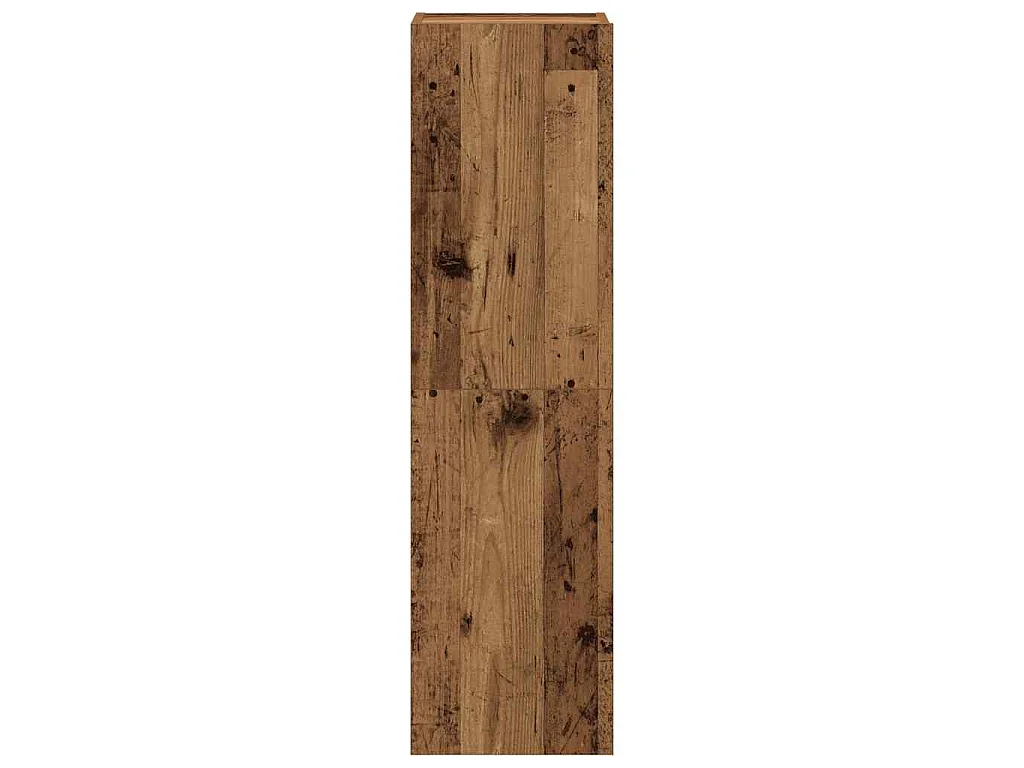 Set Mobile TV 3 pz Montato a Parete Legno Antico in Truciolato