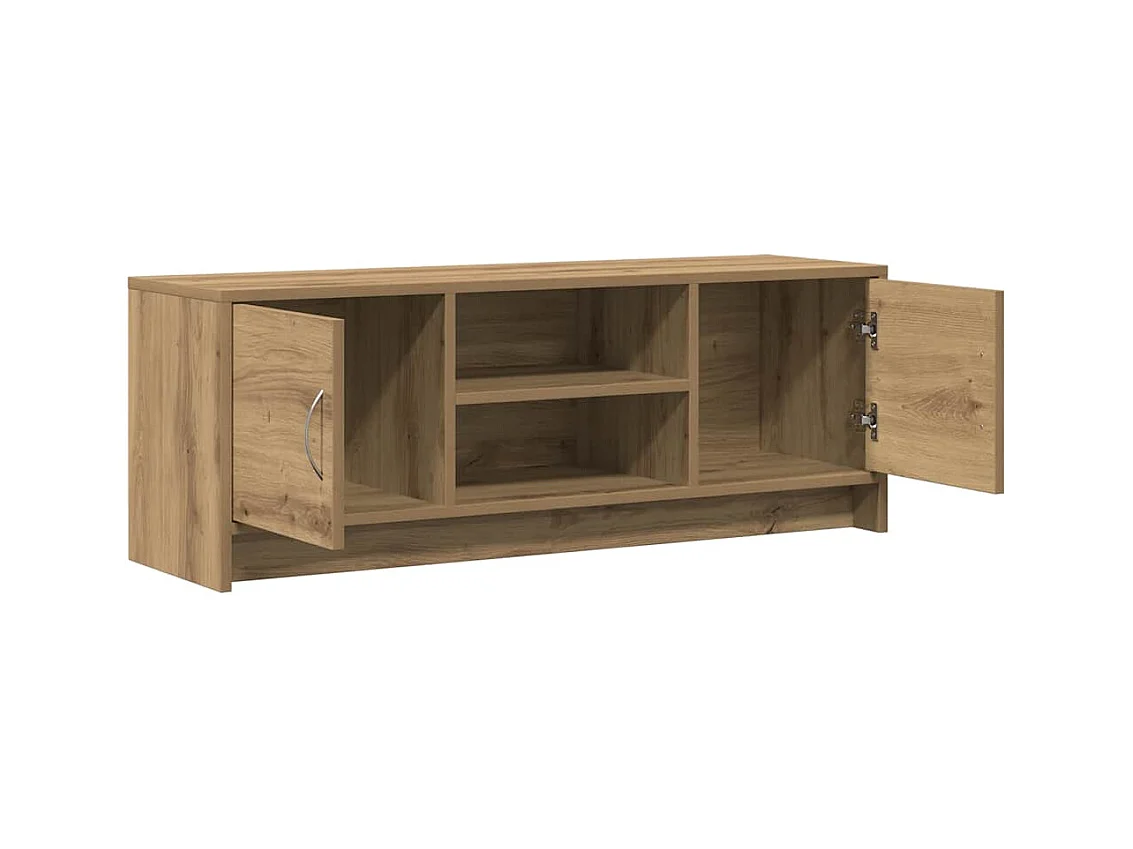 Mobile Porta TV Rovere Artigianale 102x30x37,5 cm Multistrato