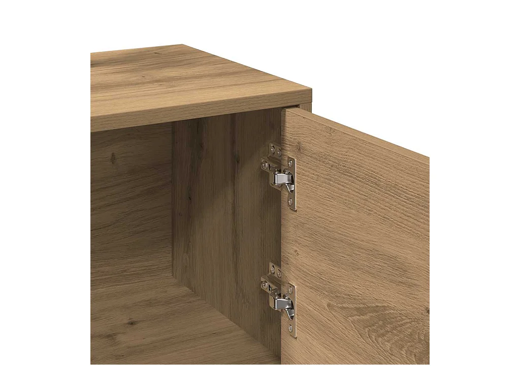 Mobile Porta TV Rovere Artigianale 102x30x37,5 cm Multistrato