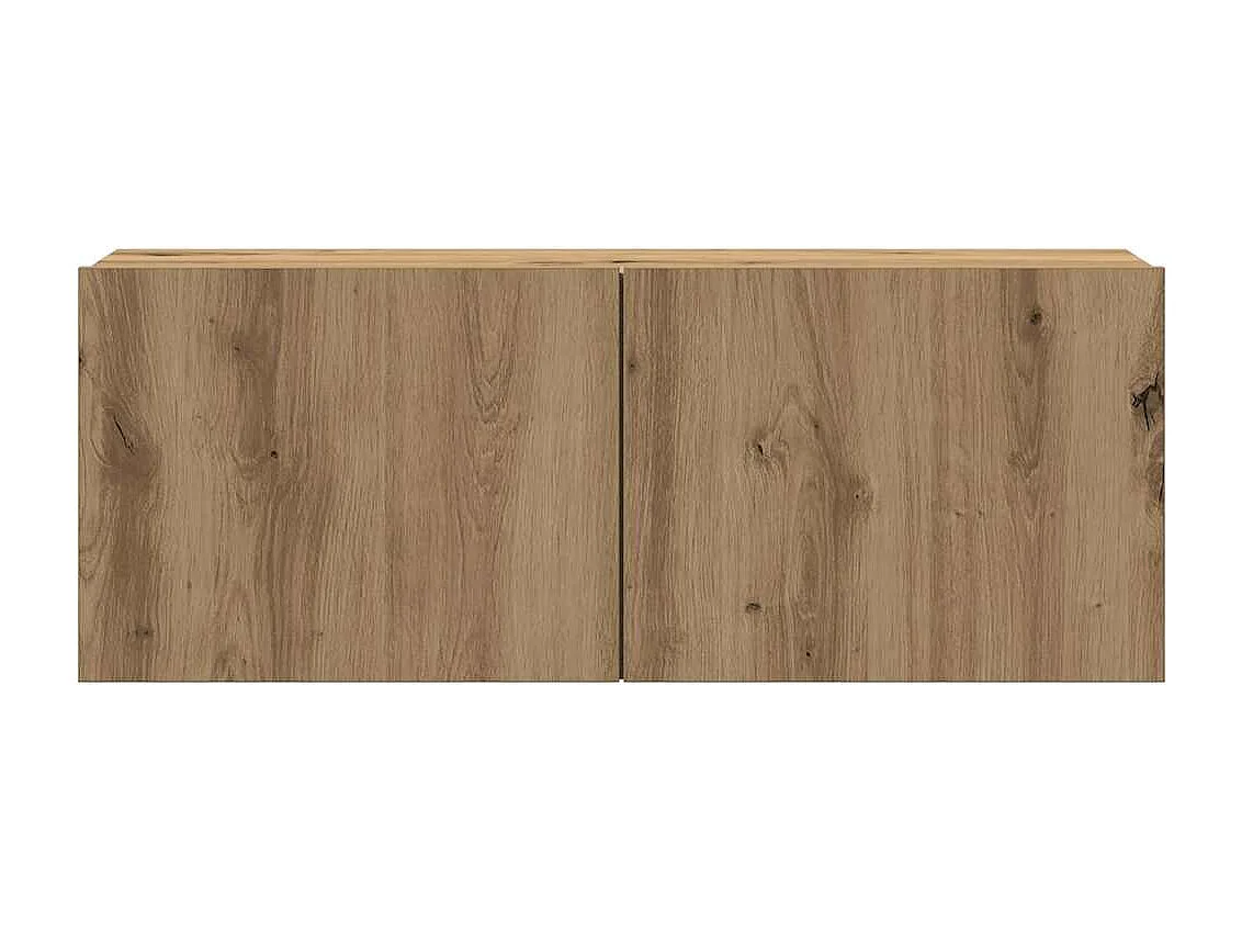 Meubles TV muraux 4 pcs chêne artisanal bois d'ingénierie