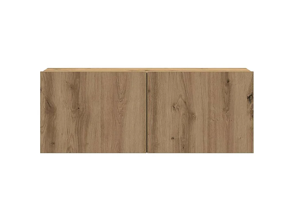 Meubles TV muraux 4 pcs chêne artisanal bois d'ingénierie