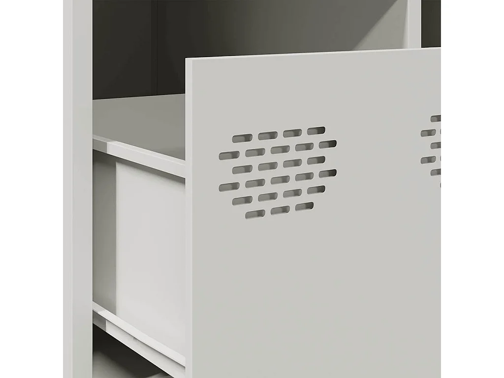 TV-Schrank Weiß 68x50x43,5 cm Kaltgewalzter Stahl