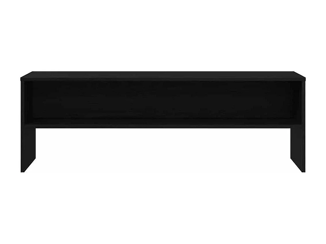 Meuble TV chêne noir 120x40x40 cm bois d'ingénierie