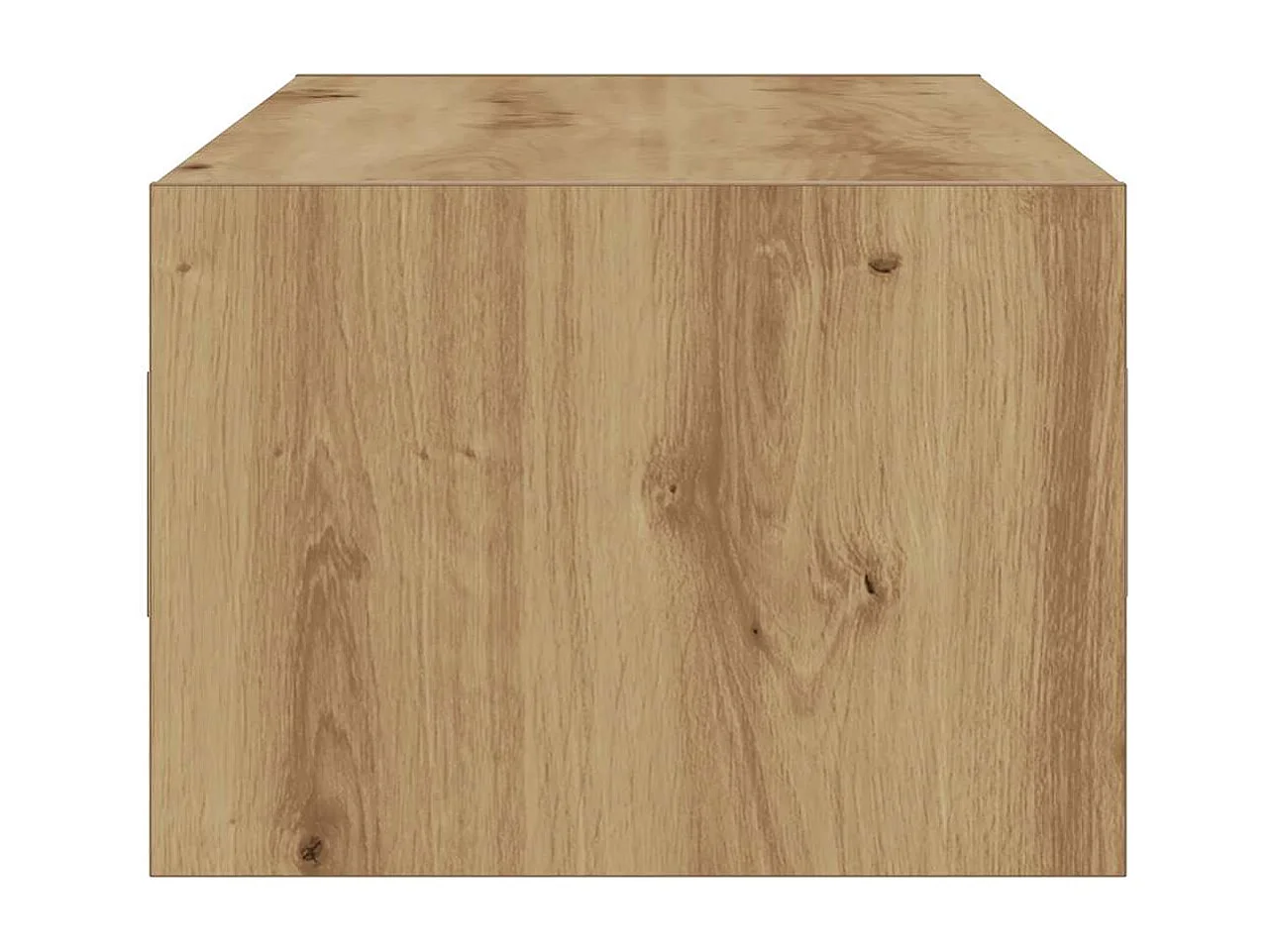 Tv-meubel met LED-verlichting 100X35,5x25 cm artisanaal eiken