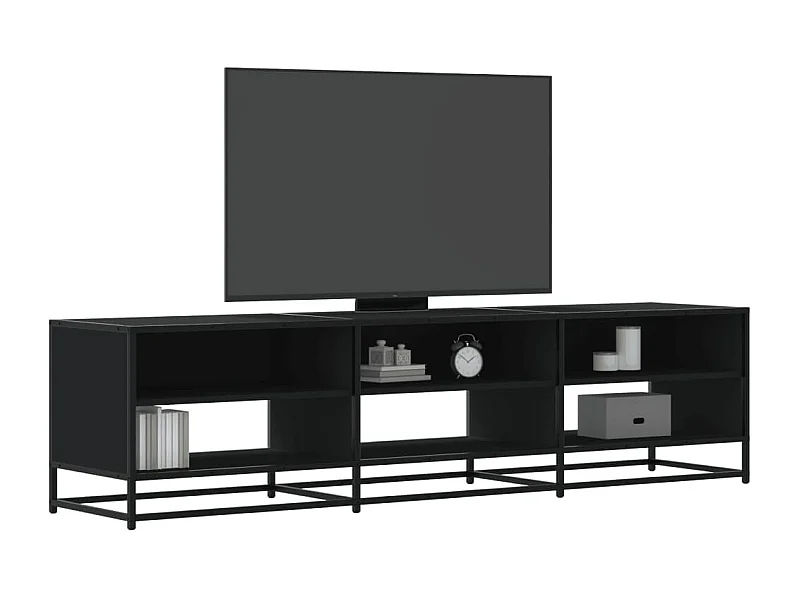 TV-Schrank Schwarz 180x40x46 cm Holzwerkstoff
