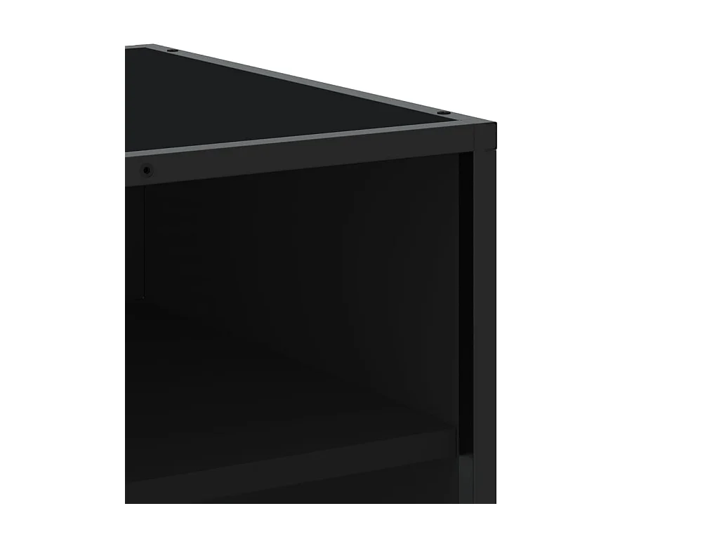 Tv-meubel 180x40x46 cm bewerkt hout zwart