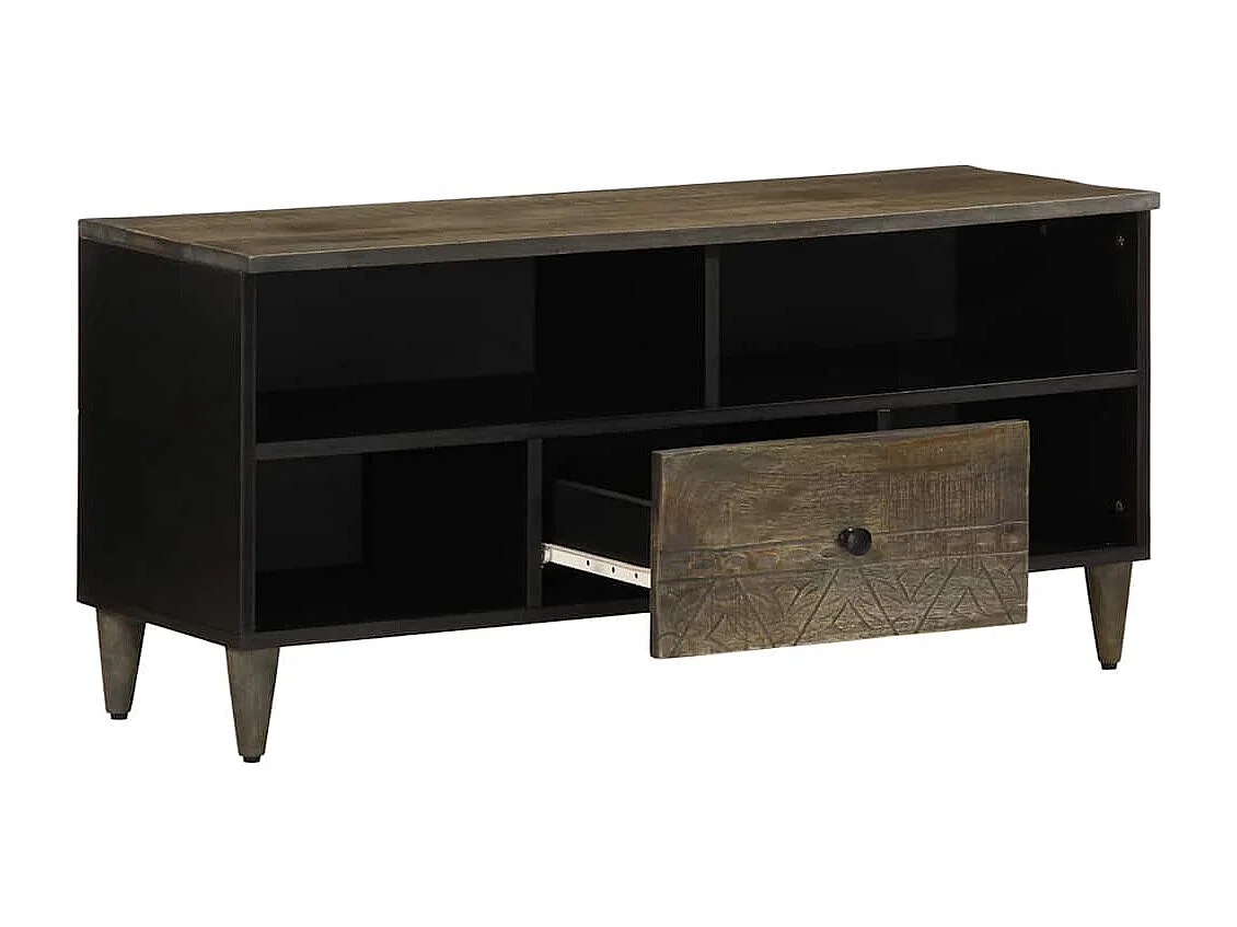 TV-Schrank 100x33x46 cm Massivholz Mango