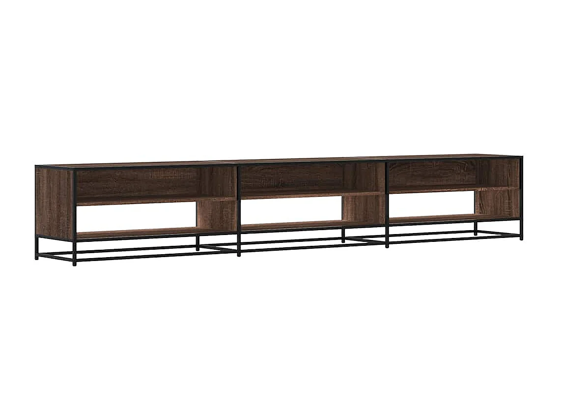 Meuble TV chêne marron 270x40x46 cm bois d'ingénierie