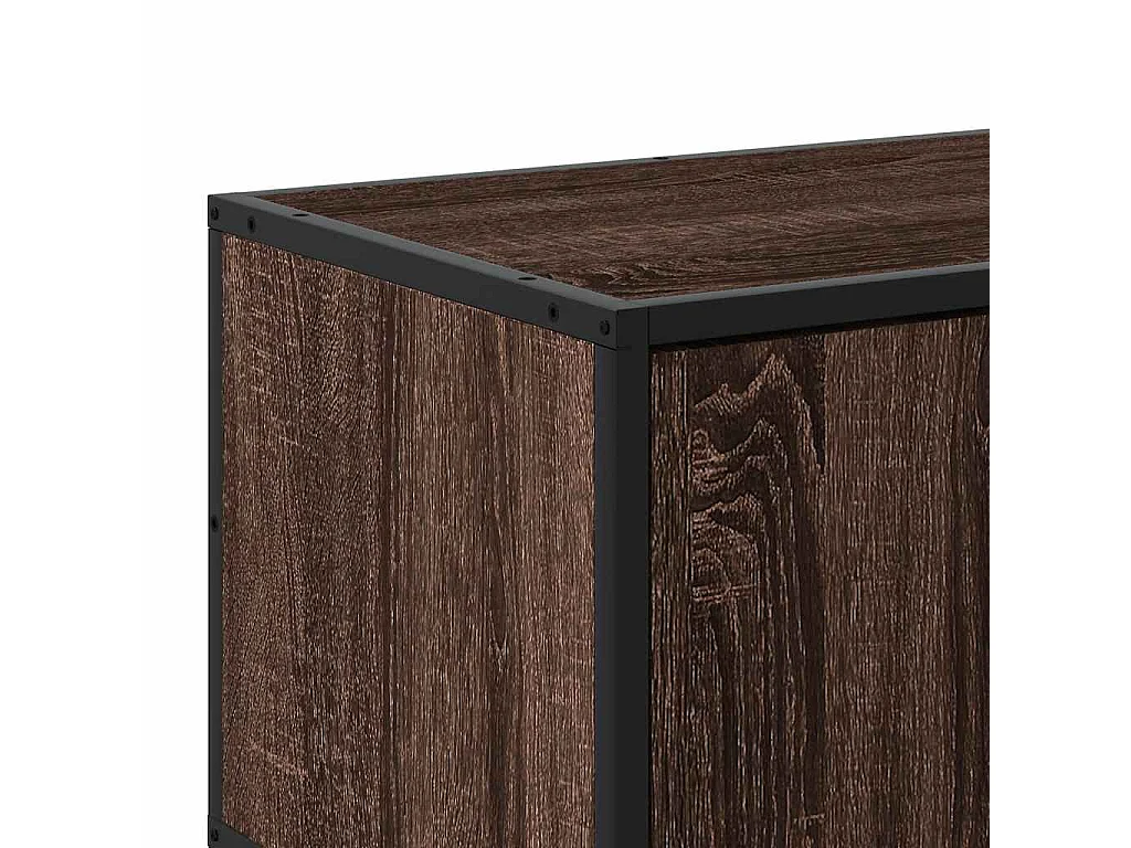 Móvel TV 120x35x41 cm derivados madeira/metal carvalho castanho