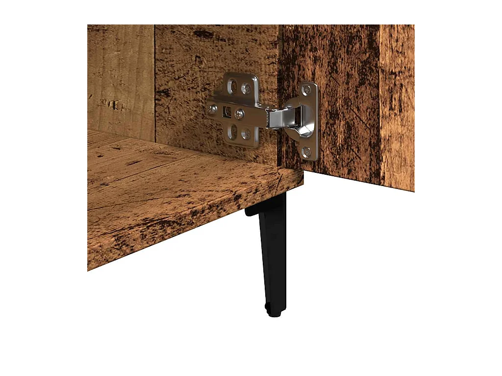 Tv-meubel 102x35x50 cm bewerkt hout oud houtkleurig